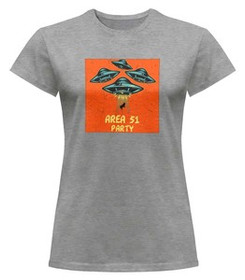 Bluzka damska z naszywką Area 51 Party