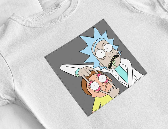 Bluzka damska z naszywką Rick and Morty 01