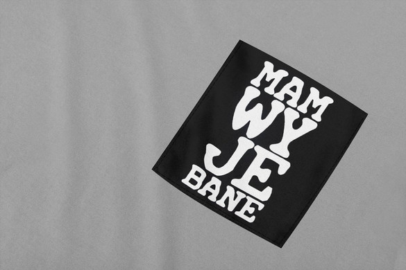 Koszulka z kieszonką MAM WY**BANE