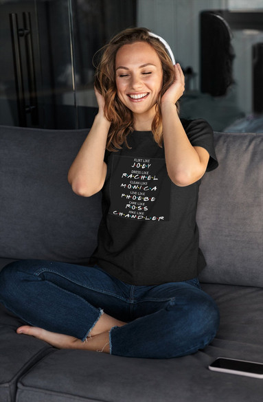 Bluzka damska z naszywką Friends act like