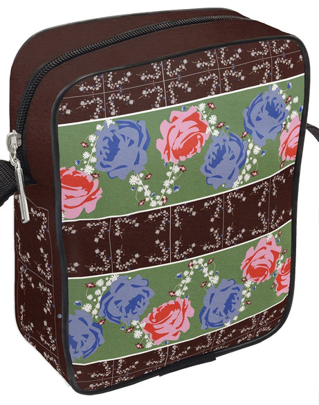 Torba Listonoszka Wzory Róże Dodaj Napis!