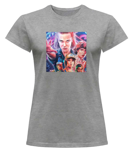 Bluzka damska z naszywką Stranger Things squad 1