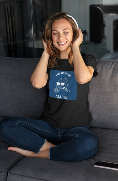 Bluzka damska z naszywką Lurkin' good mate
