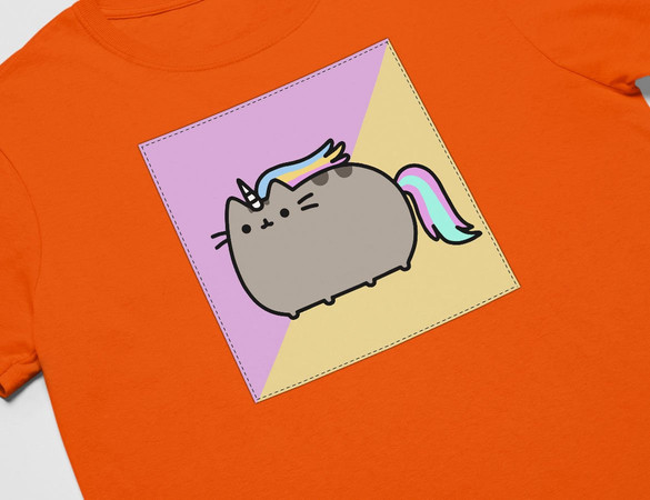 Koszulka z naszywką Cat Unicorne 01