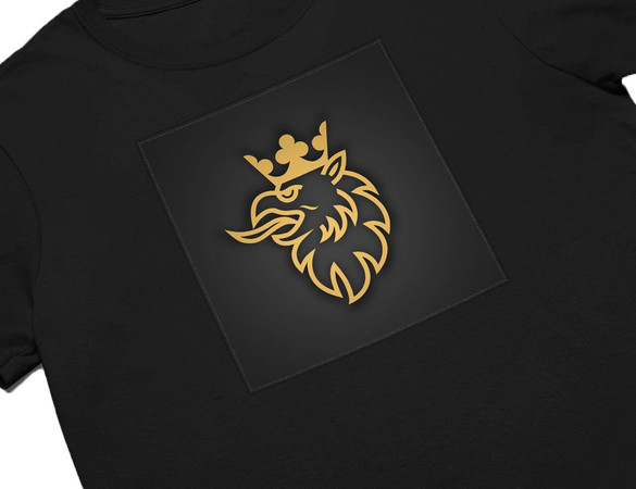 Koszulka z naszywką Scania logo gold