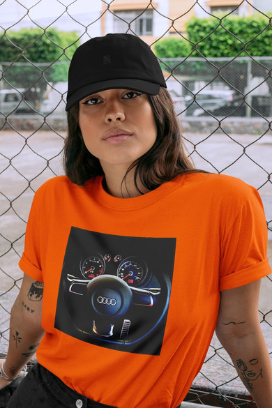 Koszulka z naszywką Audi 01