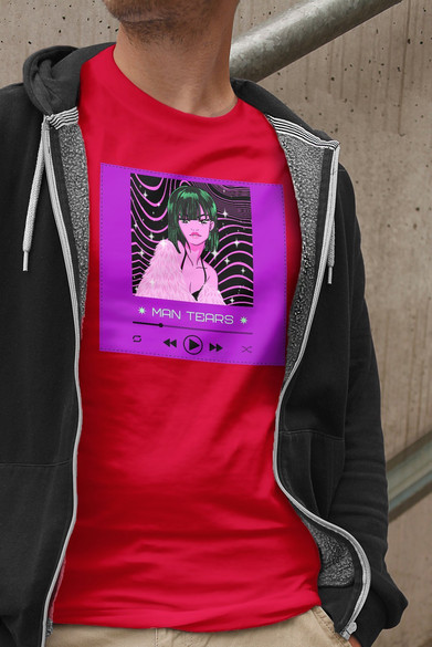 Koszulka z naszywką  Man tears