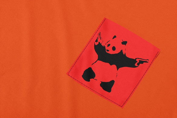Koszulka z kieszonką BANKSY PANDA