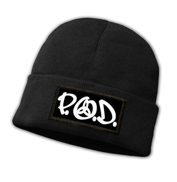 Czapka zimowa z naszywką  P.O.D.
