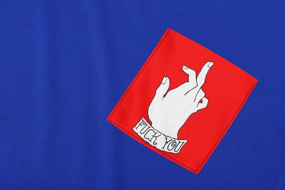 Koszulka z kieszonką FUCK YOU