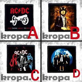 Naszywka AC/DC 10 x 10 cm  Dużo Wzorów!