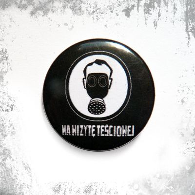 Przypinka NA WIZYTĘ TEŚCIOWEJ.