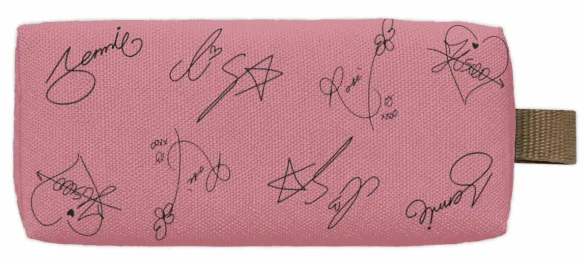 Piórnik szkolny prostokątny BLACKPINK z podpisami i imieniem – personalizowany