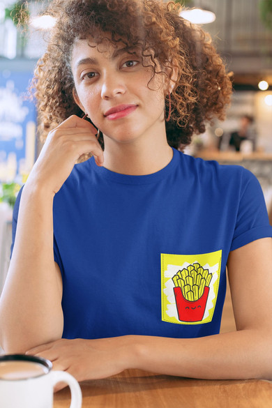 Koszulka z kieszonką FRIES TIME