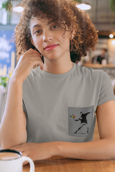 Koszulka z kieszonką BANKSY 01