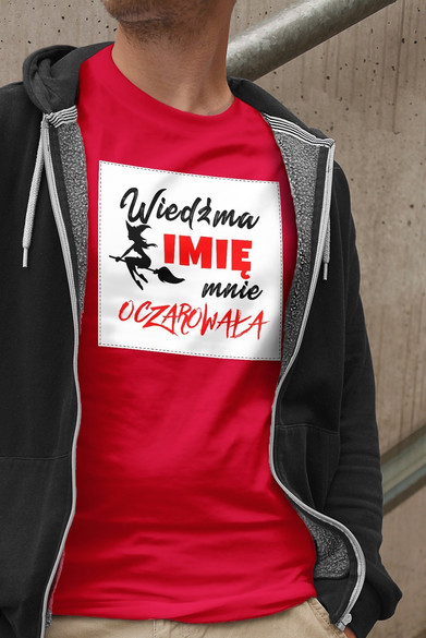 Koszulka z naszywką na Walentynki TWÓJ NAPIS