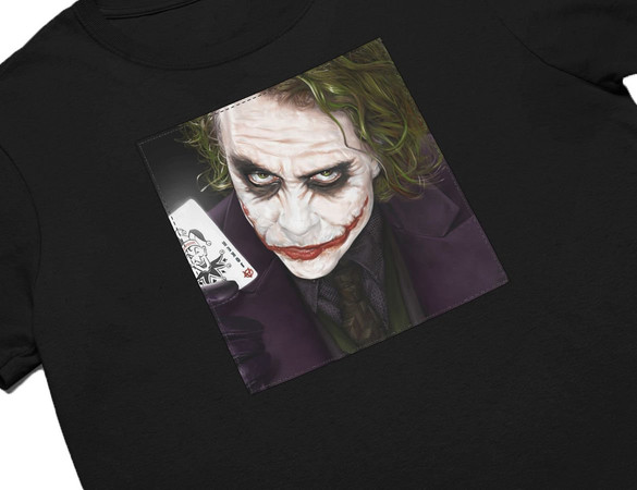 Koszulka z naszywką Joker Heath Ledger
