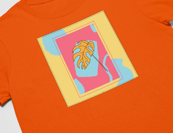 Koszulka z naszywką Monstera