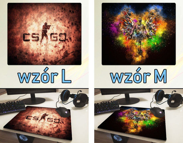 Podkładka pod mysz COUNTER-STRIKE  36x29cm Z POLSKI +imię