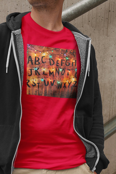 Koszulka z naszywką Stranger Things ABC