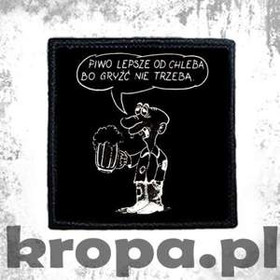 Naszywka PIWO LEPSZE OD CHLEBA 02