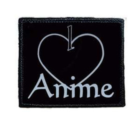 Naszywka I LOVE ANIME 01