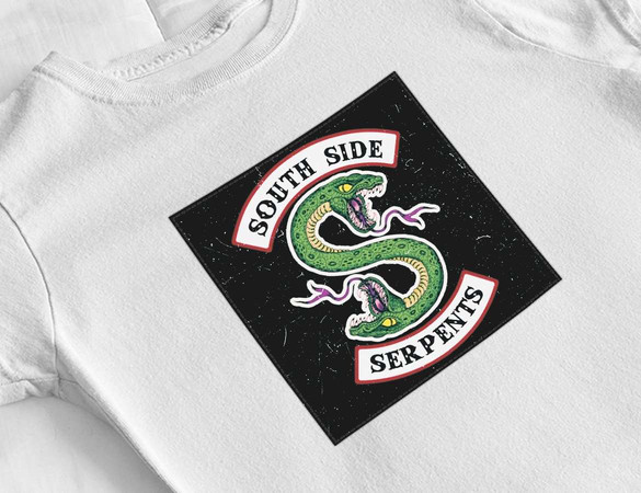 Bluzka damska z naszywką Riverdale Serpentes