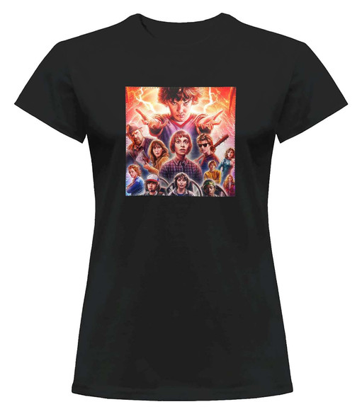 Bluzka damska z naszywką Stranger Things squad 2