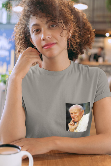 Koszulka z kieszonką Jan Paweł II