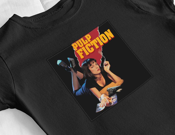 Bluzka damska z naszywką Pulp Fiction Poster