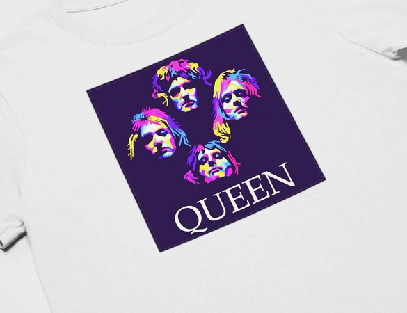 Koszulka z naszywką Queen Bohemian R.Violet