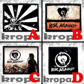 Naszywka RISE AGAINST 10 x 10 cm  Dużo Wzorów!