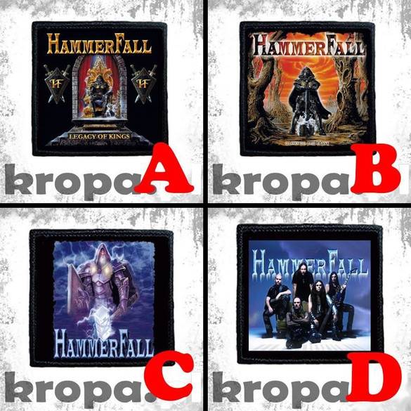 Naszywka HAMMERFALL 8 X 8 cm Dużo Wzorów!