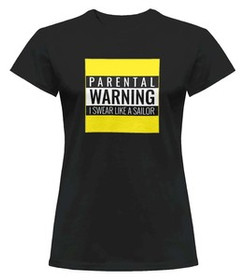 Bluzka damska z naszywką I swear like a sailor