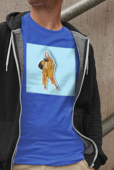 Koszulka z naszywką Billie Eilish 06