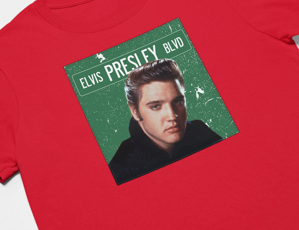 Koszulka z naszywką Elvis Presley 03