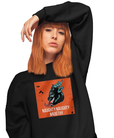 Bluza z naszywką Naughty