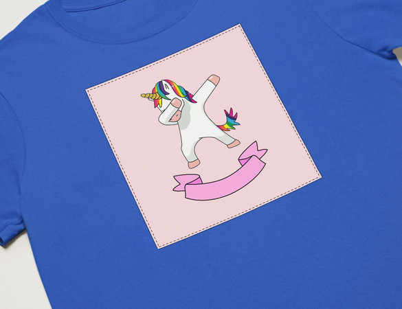 Koszulka z naszywką Unicorne 05