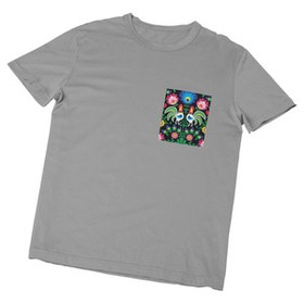 Koszulka z kieszonką WZORY ŁOWICKIE KOGUT