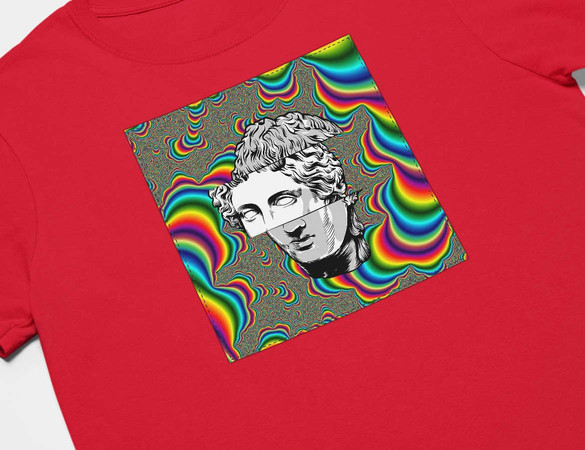 Koszulka z naszywką Psychodelic Dawid