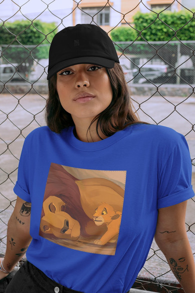 Koszulka z naszywką Mufasa dies