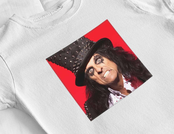 Bluzka damska z naszywką Alice Cooper