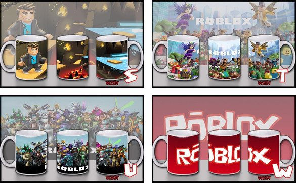 ROBLOX Poduszka + Kubek + magnes Imię Gratis ZESTAW