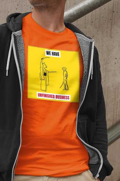Koszulka z naszywką We have unfinished ...