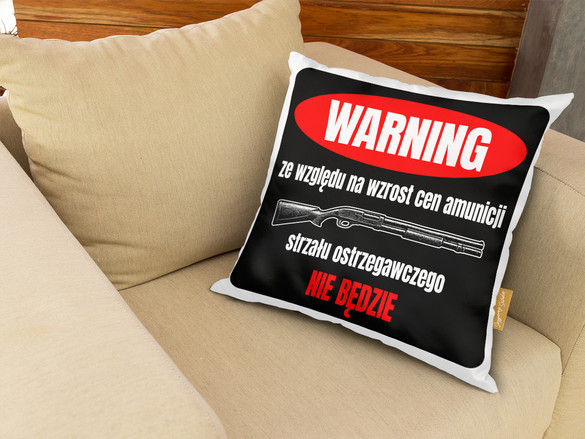 Poduszka dla strzelca Ze względu na wzrost cen amunicji, strzału ostrzegawczego nie będzie  40x40cm