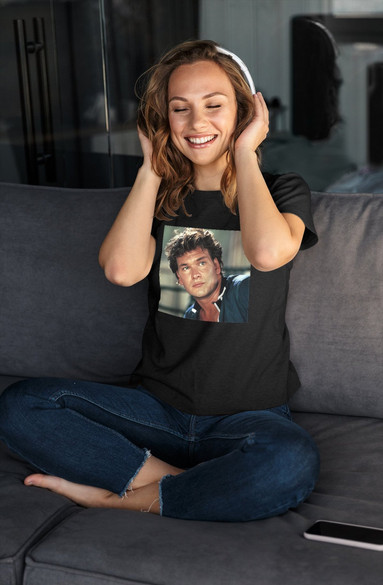 Bluzka damska z naszywką Patrick Swayze