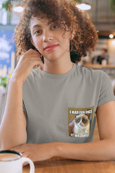 Koszulka z kieszonką I HAD FUN ONCE