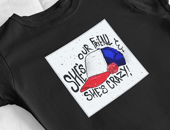 Bluzka damska z naszywką Stranger Things Cap