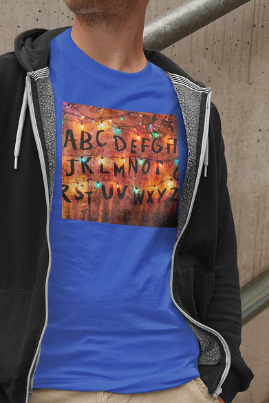 Koszulka z naszywką Stranger Things ABC