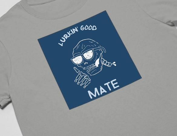 Koszulka z naszywką Lurkin' good mate